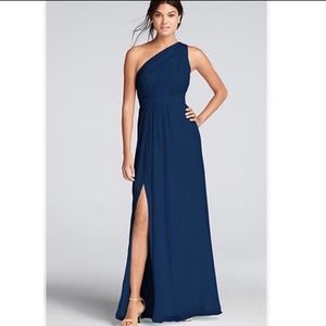 David's Bridal, Marine floor-length Chiffon Dress